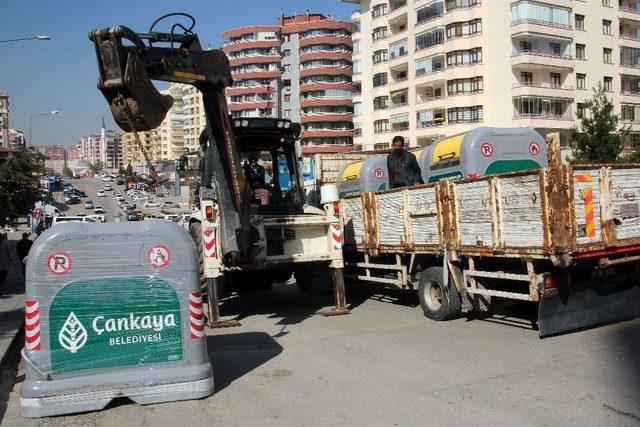 Çankaya’da Tüm Semtlere Yeni Çöp Sistemi