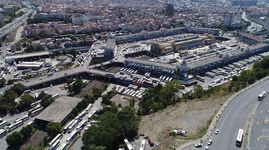 15 Temmuz Demokrasi Otogarı&rsquo;ndaki Hareketlilik Havadan G&ouml;r&uuml;nt&uuml;lendi