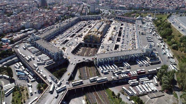 15 Temmuz Demokrasi Otogarı’ndaki Hareketlilik Havadan Görüntülendi