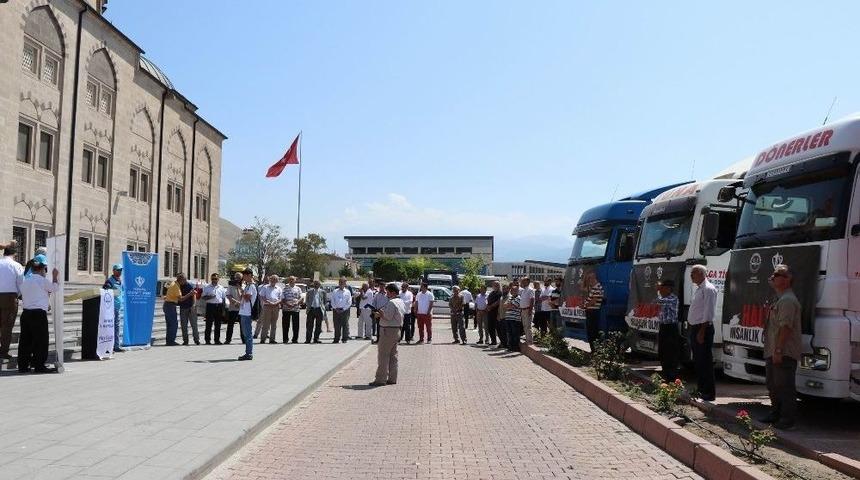 Kayseri’den Halep’e Toplam 244 Tır Yardım Malzemesi Gönderildi