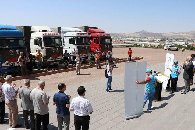 Kayseri’den Halep’e Toplam 244 Tır Yardım Malzemesi Gönderildi