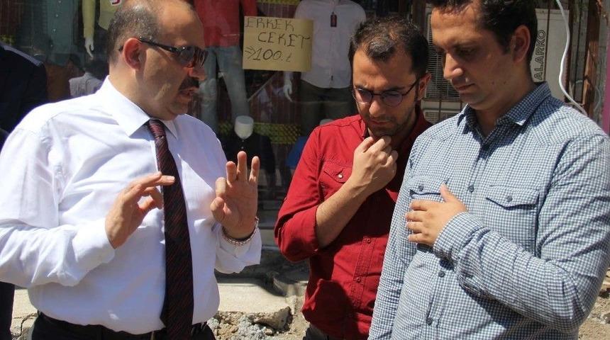 Vali Ustaoğlu, Sokak Sağlıklaştırma &Ccedil;alışmalarını İnceledi