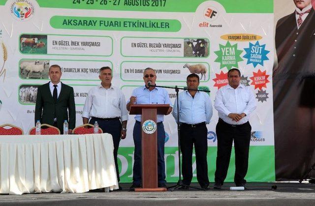 Aksaray’da Hayvancılık Ve Canlı Hayvan Irkları Fuarı Açıldı