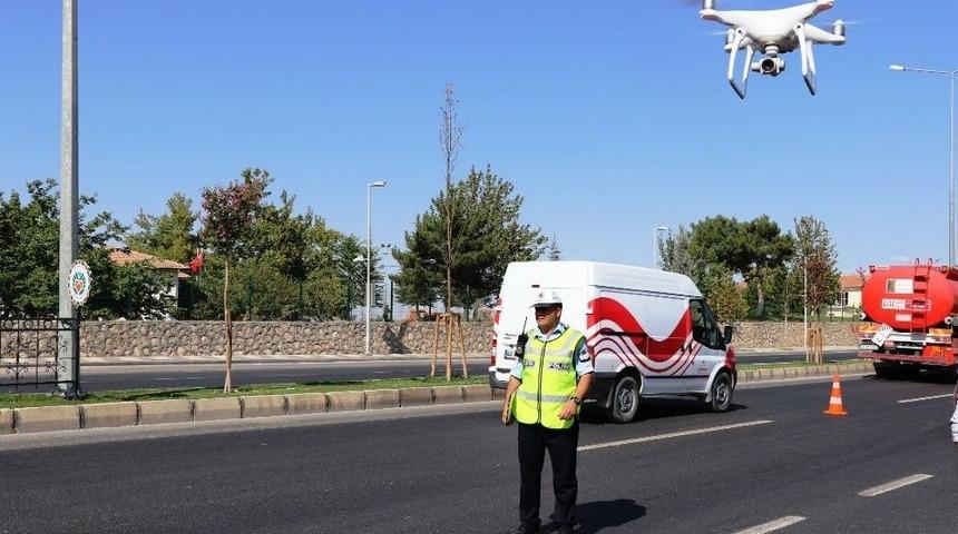 Malatya&rsquo;da Bayram Trafiğine Drone&rsquo;li Denetim