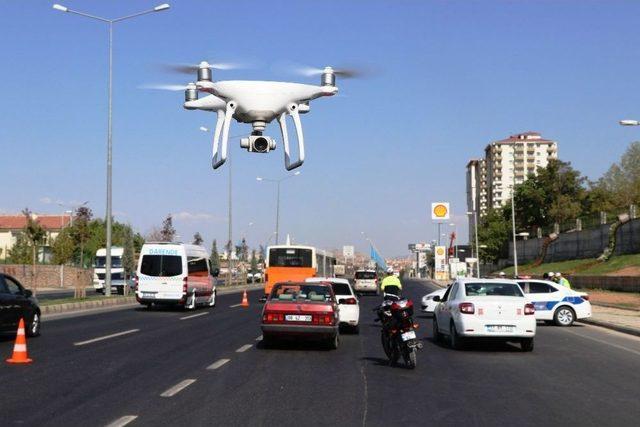 Malatya’da Bayram Trafiğine Drone’li Denetim