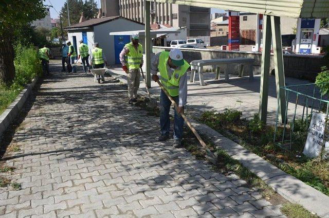 Ağrı’da Kurban Bayramı Öncesi Mezarlıklar Temizleniyor