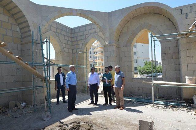 Yeşilyurt Belediyesi Engelsiz Park İçindeki Cami Çalışmalarına Devam Ediyor