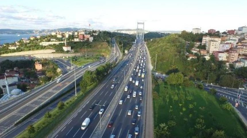 Fsm'deki Trafik Durumu Havadan G&ouml;r&uuml;nt&uuml;lendi