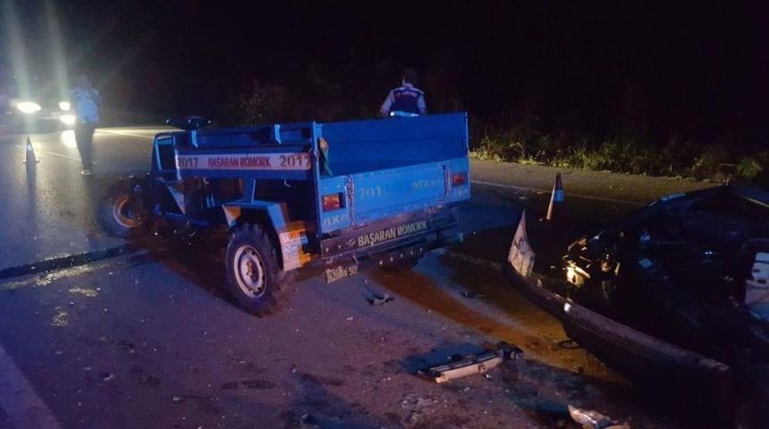 Ak&ccedil;akoca&rsquo;da Pat Pat Kazası: 3 Yaralı