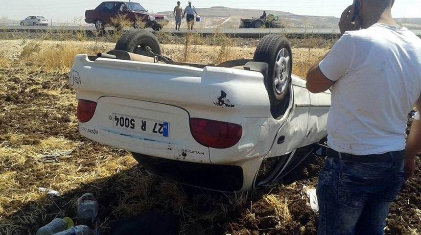 Kilis&rsquo;te Otomobil Takla Attı: 5 Yaralı