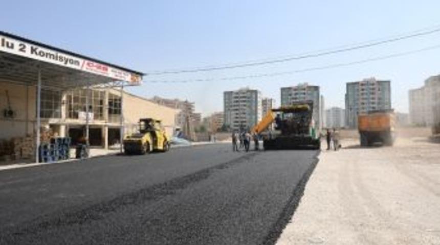 Meyve Ve Sebze Hali Yerleşkesi Asfaltlandı