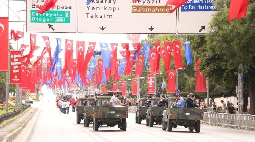 Vatan Caddesi&rsquo;nde 30 Ağustos Zafer Bayramı Kutlamalarının Provası Yapıldı