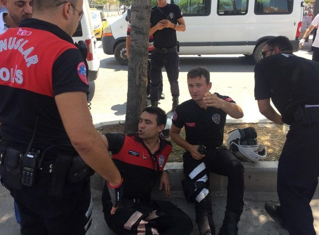 Adana&rsquo;da Trafik Kazasında 2 Polis Yaralandı