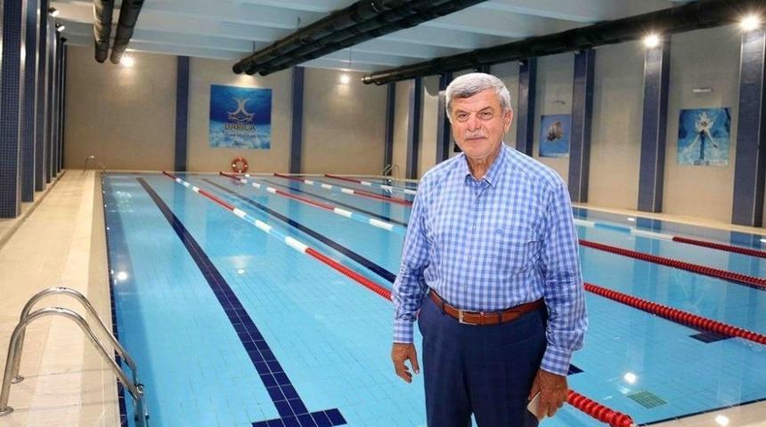 Başkan Karaosmanoğlu Y&uuml;zme Havuzlarını İnceledi