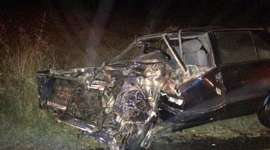 Otomobil Yola Fırlayan Domuza &Ccedil;arptı, 5 Kişi Yaralandı