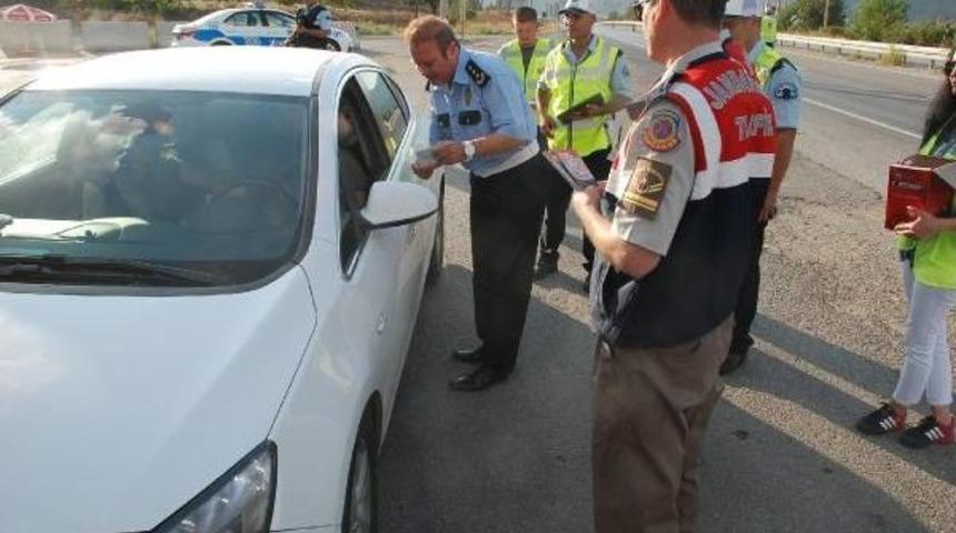 &Ccedil;orum'da Drone Ile Trafik Denetimi