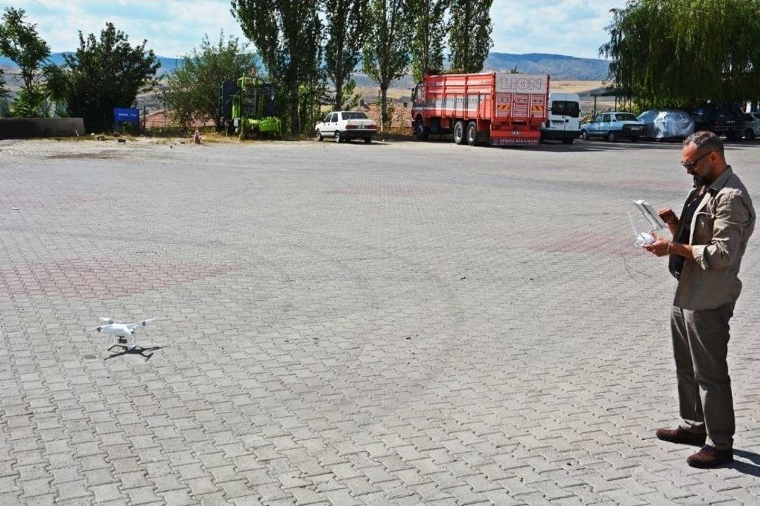 Sungurlu Polisinden &lsquo;drone&rsquo;lu Emniyet Kemeri Uygulaması
