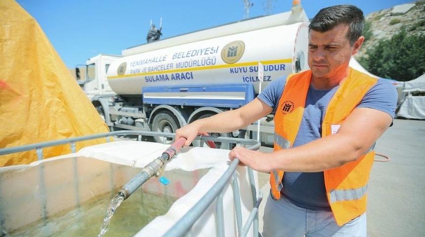 Yenimahalle&rsquo;de Kurban Kesim Alanında Hazırlıklar Tamamlandı