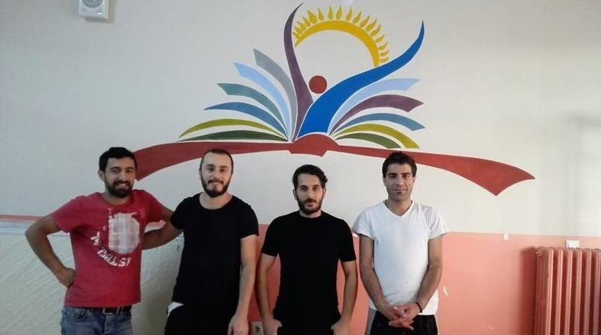 &Ouml;ğretmenlerden Okulu G&uuml;zelleştirme &Ccedil;alışması