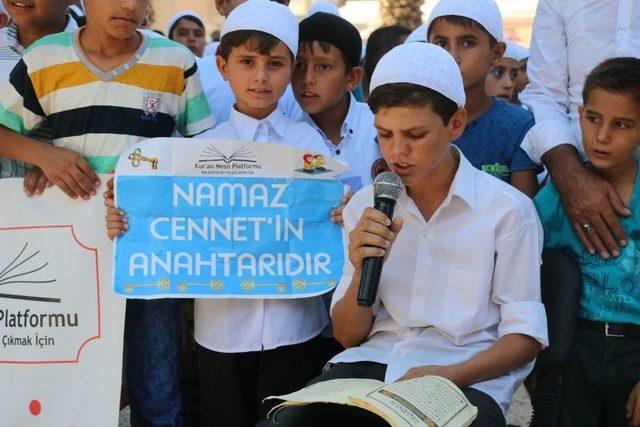 Şanlıurfa’da Yüzlerce Çocuk Namaz İçin Yürüdü