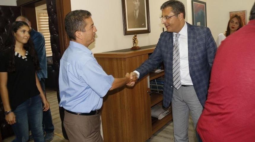 Pamuk, Belediye Personeli İle Bayramlaştı