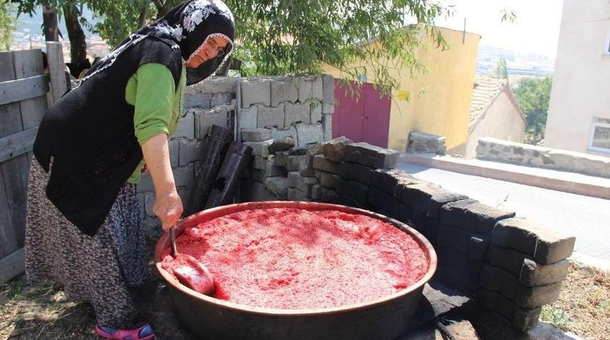 Yozgatlı Kadınlar Mutfaklarını Kışa Hazırlıyor