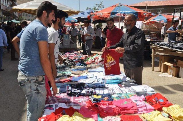 Muş’ta Bayram Pazarı Kuruldu