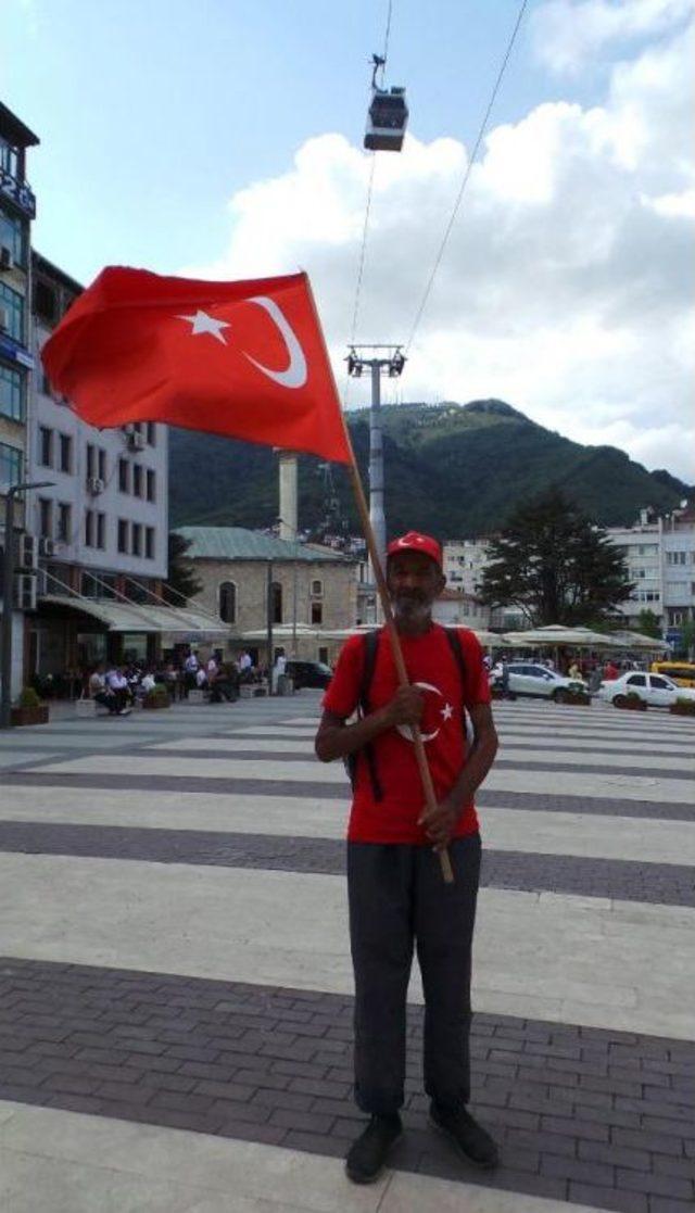 Eren Bülbül Için Samsun'dan Maçka'ya Yürüyor