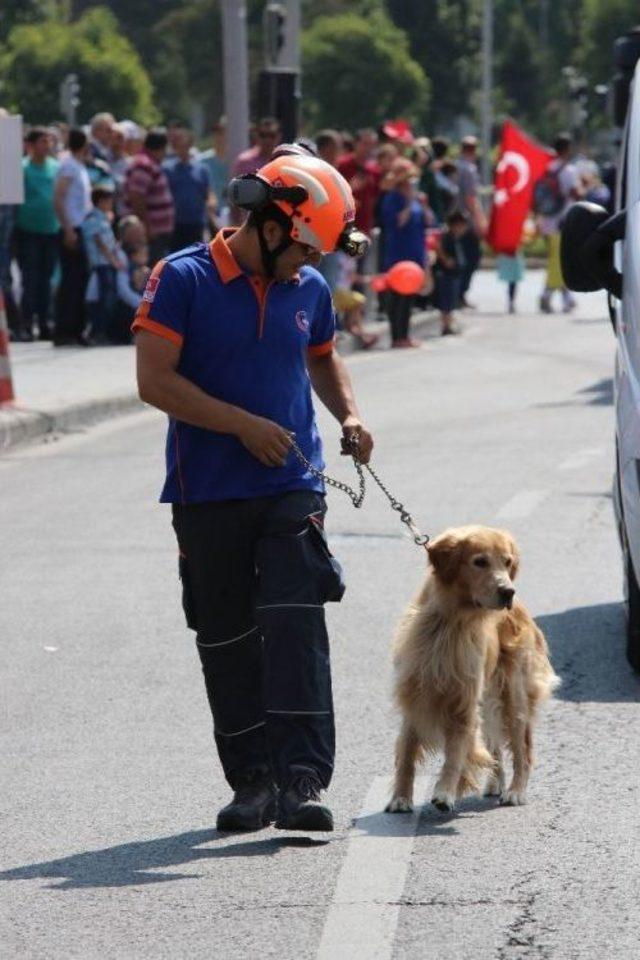 Kayseri’de Zafer Bayramında Arama Köpeği Kaçtı