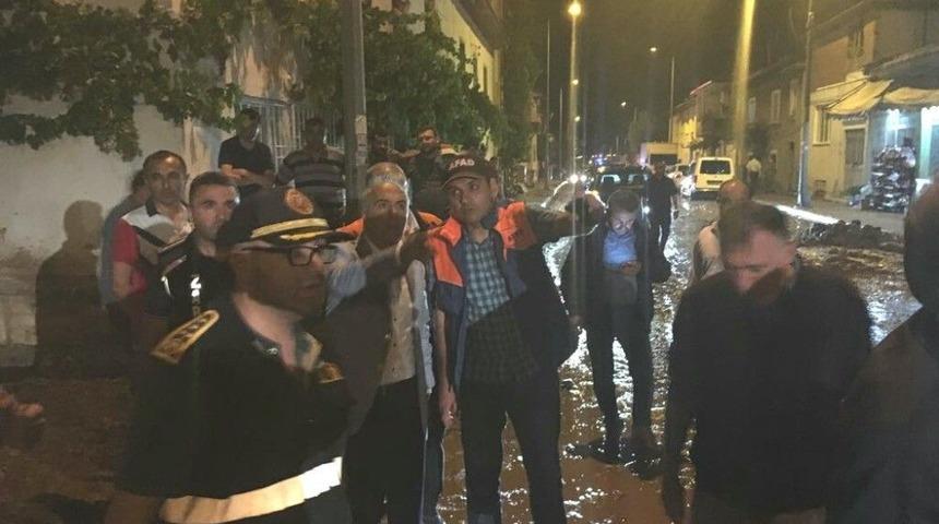 Denizli Valisi Sel Ve Heyelan Bölgesinde