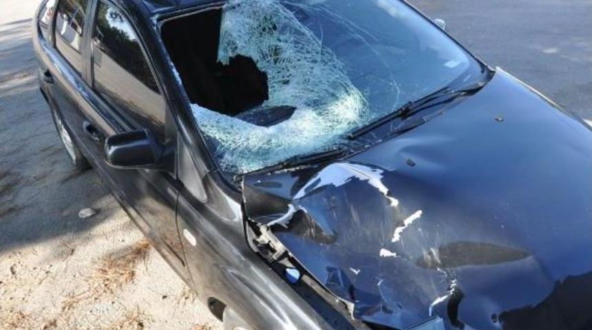 Yolun Karşısına Ge&ccedil;erken Otomobil &Ccedil;arpan Yaya &Ouml;ld&uuml;