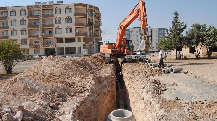 Ceylanpınar&rsquo;da Alt Yapı &Ccedil;alışmaları S&uuml;r&uuml;yor