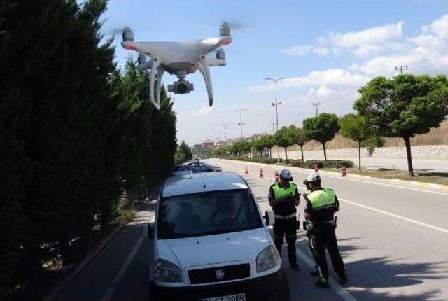 Karabük'te 'drone' Destekli Trafik Denetimi