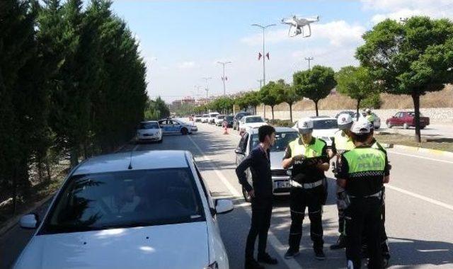 Karabük'te 'drone' Destekli Trafik Denetimi