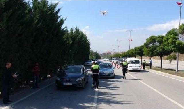 Karabük'te 'drone' Destekli Trafik Denetimi