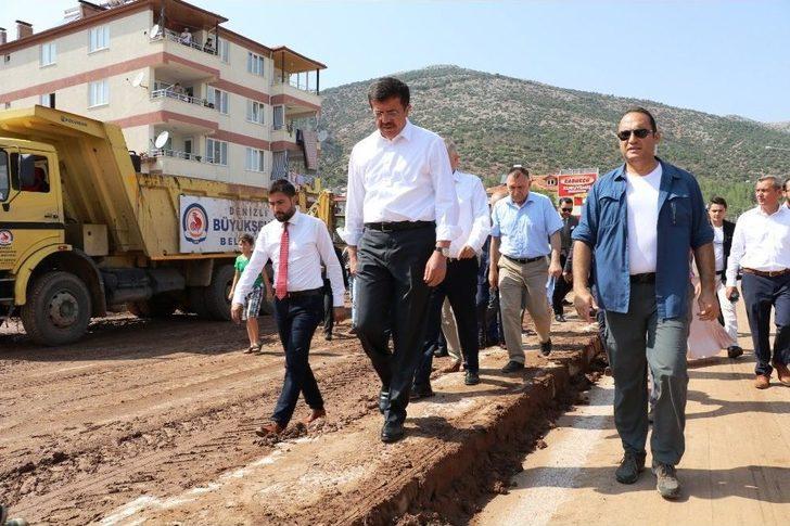 Ekonomi Bakanı Zeybekci Afet Bölgesinde G1