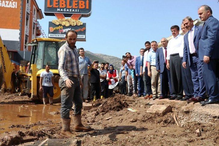 Ekonomi Bakanı Zeybekci Afet Bölgesinde G2