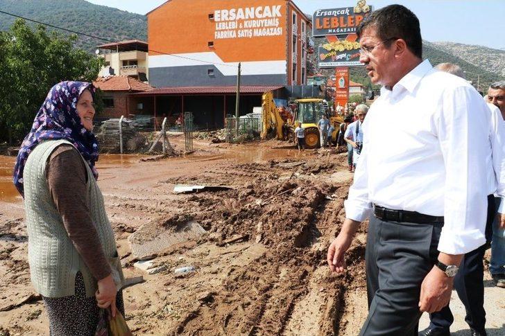 Ekonomi Bakanı Zeybekci Afet Bölgesinde G3