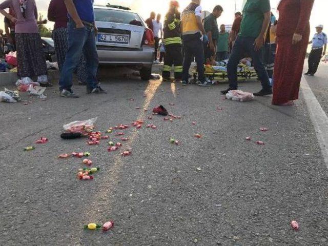 Konya'da Iki Otomobil Çarpıştı: 8 Yaralı