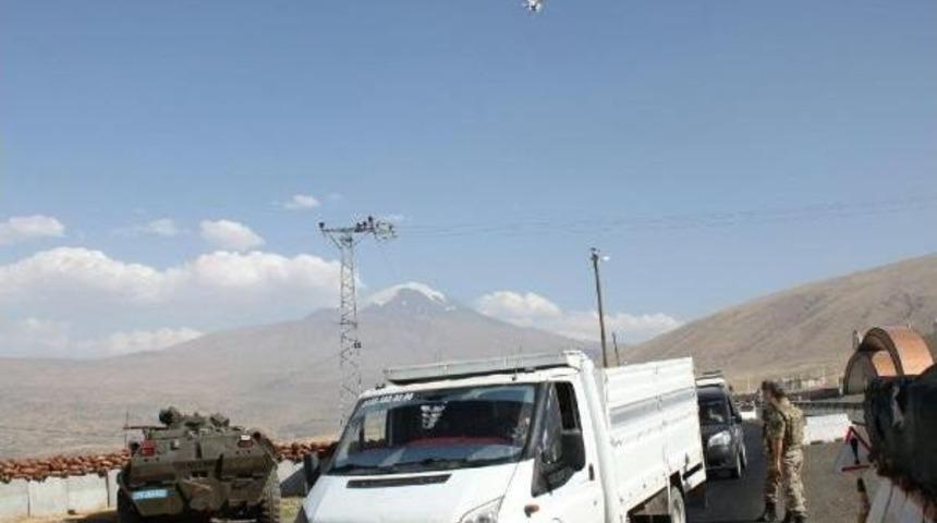 Iğdır'da Jandarmadan Drone Ile Denetim