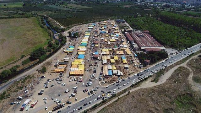 Bursa’daki Hayvan Pazarları Ve Kesim Yerleri Havadan Görüntülendi