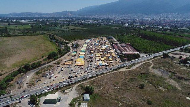 Bursa’daki Hayvan Pazarları Ve Kesim Yerleri Havadan Görüntülendi