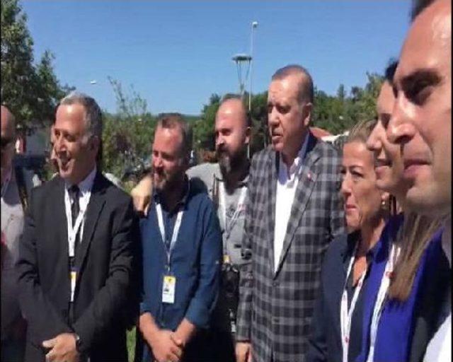 Erdoğan, Muhabirin Karadenizli Olduğunu Anlayınca...