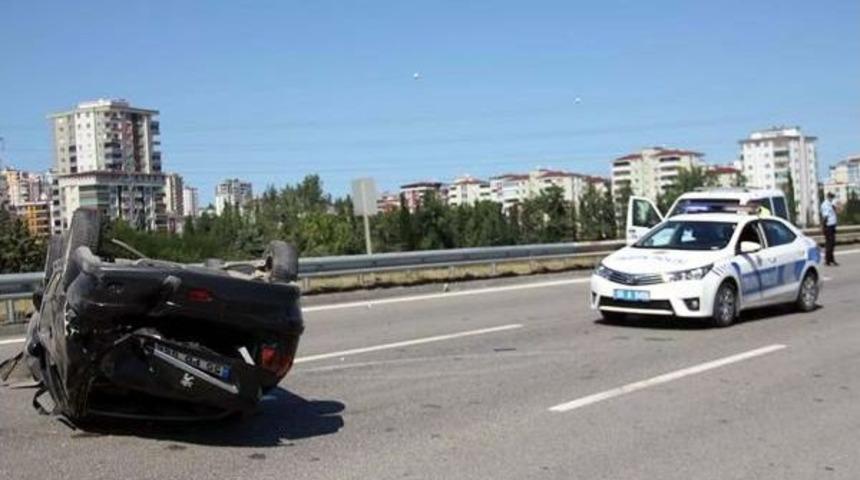 Samsun'da Otomobil Takla Attı: 4 Yaralı