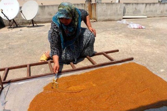 Hatay'da 'belben' Tatlısının Yapımı Başladı