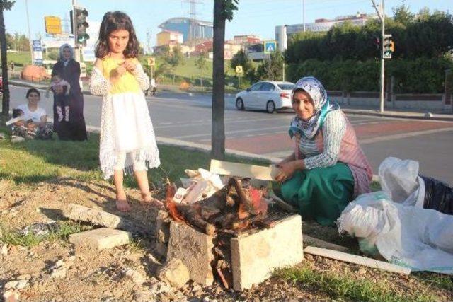 Kurbanını Kesen Soluğu Mangalda Aldı 