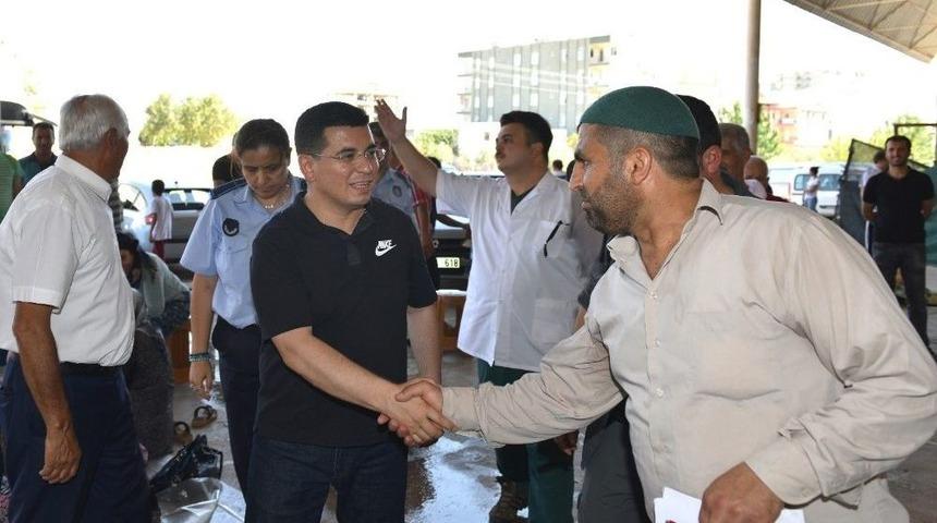 Tütüncü Kurban Kesim Alanlarını Ziyaret Etti