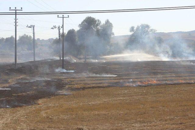 Anız Yangını B&uuml;y&uuml;meden S&ouml;nd&uuml;r&uuml;ld&uuml; 1