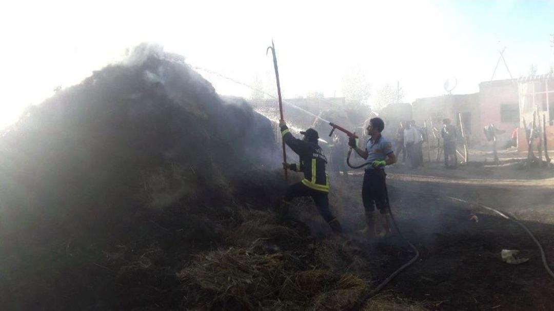 Van&rsquo;da Ot Yangını