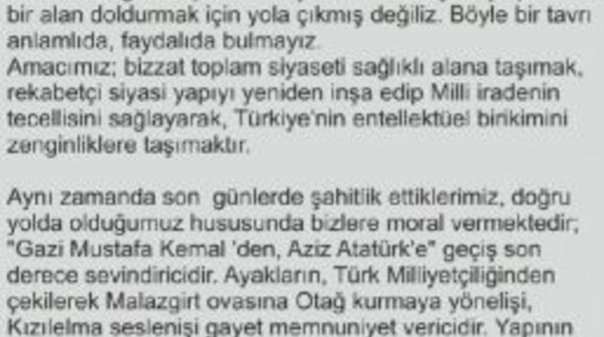 Meral Akşener: Biz, Siyasi Yelpazede Bir Alan Doldurmak I&ccedil;in Yola &Ccedil;ıkmış Değiliz